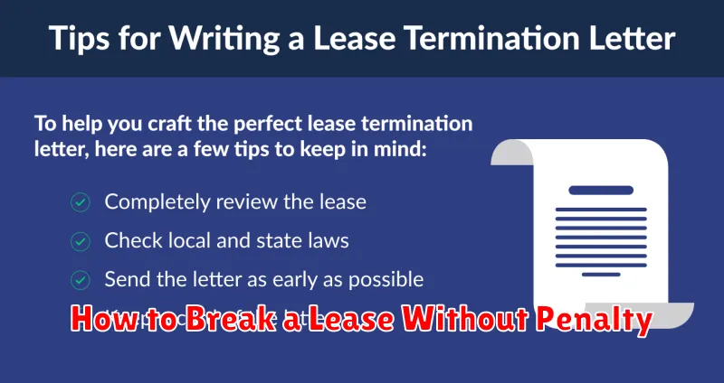 How to Break a Lease Without Penalty