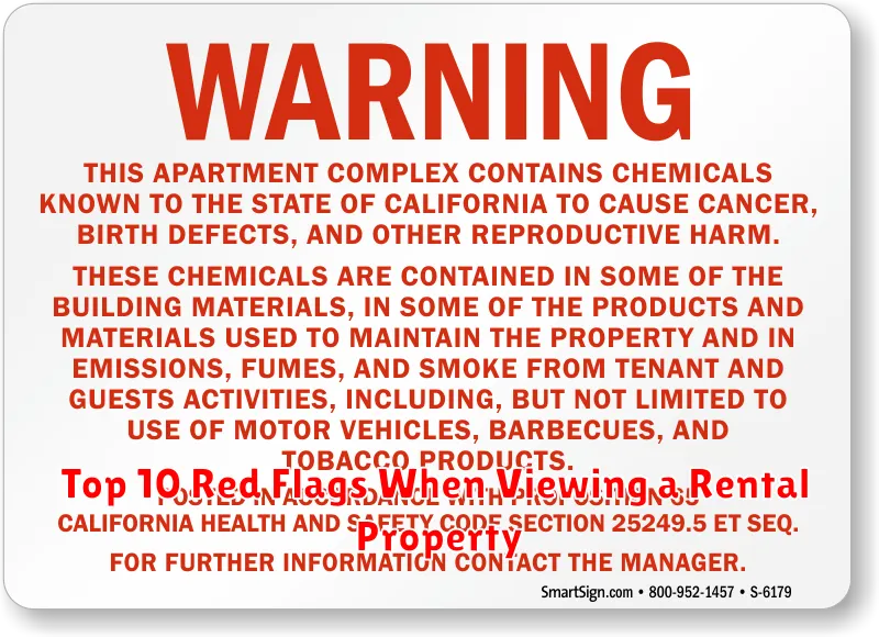 Top 10 Red Flags When Viewing a Rental Property