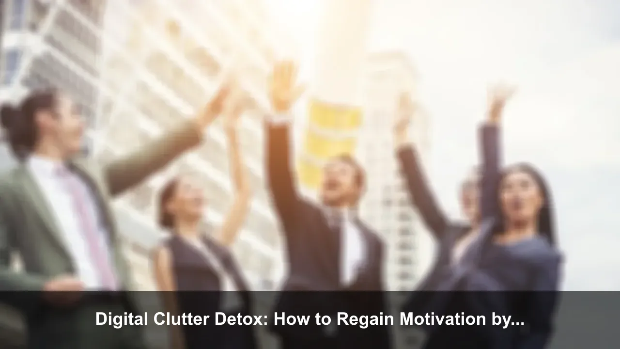 Digital Clutter Detox: How to Regain Motivation by Simplifying Your Screen Life